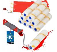 KOTARBAU® Lot de 10 rouleaux de peinture - Avec manche en caoutchouc - Pour travaux de peinture et de rénovation - 160 mm