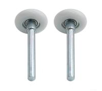 Lot de 10 rouleaux de porte de garage en nylon avec roulements scellés 6200-zz pour rails de 5,1 cm - Fonctionnement silencieux et fluide - Tige en acier robuste - Kit de pièces de rechange