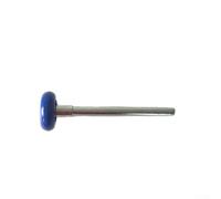 Lot de 10 rouleaux de porte de garage en nylon de 5,1 cm avec roulement 6200, roue silencieuse et lisse à double joint pour porte de garage roulante, bleu