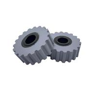 Lot de 10 rouleaux de pression en caoutchouc 70x20x25mm compatibles avec les machines à plaquer les chants for Ho-mag et for Bra-ndt - Accessoires for outils de travail du bois(Both Sides Flat)