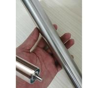 Lot de 10 rouleaux de rechange pour convoyeur à rouleaux en acier inoxydable robuste de 254 mm pour usines industrielles, prend en charge les supports à rouleaux et les zones d'assemblage