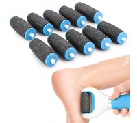 Lot de 10 rouleaux de rechange pour éliminateur de callosités Scholl Velvet | Matériau microcristallin, élimine les peaux mortes et les callosités, réutilisable, durable, lavable, facile à nettoyer