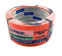 Lot de 10 rouleaux de ruban de masquage résistant aux UV pour surface rugueuse Orange 48 mm x 20 m