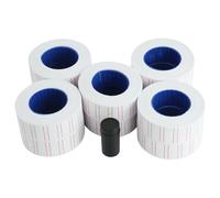 Lot de 10 rouleaux d'étiquettes de prix de 21 mm x 12 mm, compatibles avec les étiqueteuses blanches, 1 rouleau de 800, 8000 étiquettes au total)