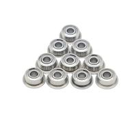 Lot de 10 roulements à billes à bride blindés en métal F683ZZ 3 x 7 x 3 mm(F684ZZ 4x9x4)