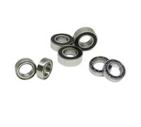 Lot de 10 roulements à billes à gorge profonde MR115ZZ 5 x 11 x 4 mm, 5 x 11 x 4 mm, 685W4 MR115-2RS MR115RS L-1150VV MR115Z, for mini-moteurs(MR93-2RS 3x9x4mm)