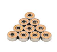 Lot de 10 roulements à billes hybrides en céramique et acier inoxydable SMR103 2RS 3 x 4 mm ABEC-7 CB 3