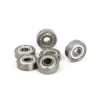Lot de 10 roulements à billes miniatures 608ZZ à double blindage for skateboard (606, 609, 623, 624, 625, 626, 627, 628, 629, 634-699zz)(697zz(7x17x5mm))