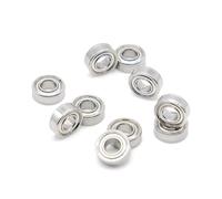 Lot de 10 roulements à billes miniatures à gorge profonde 5x11x4 mm, silencieux, de rechange pour applications industrielles,10 pièces,2 x 5 x 2,5 mm