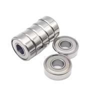 Lot de 10 roulements à billes miniatures à gorge profonde 604 605 606 607 608 609 623 624 625 626 627 628 629 635 636 637 638 639 ZZ 2RS(10PCS_607ZZ 7X19X6MM)