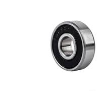 Lot de 10 roulements à billes miniatures à rainure profonde 608RS - 8 x 22 x 7 mm - Roulement de précision en acier pour patins à roulettes et scooters (10 pièces, emballé, noir)