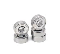 Lot de 10 roulements à billes miniatures ABEC-7 604ZZ 4 x 12 x 4 mm, en acier chromé, for poulies de pièces d'imprimante 3D