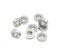 Lot de 10 roulements à billes miniatures métriques en acier chromé ABEC-7 MR63ZZ MR74ZZ MR104ZZ MR115ZZ MR126ZZ MR128ZZ MR148ZZ(MR138ZZ 8X13X4)