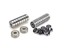 Lot de 10 roulements à billes miniatures MR85-ZZ - 5 mm x 8 mm x 2,5 mm - Double métal - Pour modèles RC, drones, micromoteurs et équipements de bureau