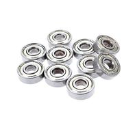 Lot de 10 roulements à billes miniatures rainurés 608 ZZ 8 x 22 x 7 mm en acier