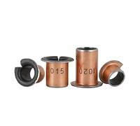 Lot de 10 roulements à huile auto-lubrifiants Sf1-f - Sans huile - Bague en cuivre - Roulement composite - 20/22/25 (35 25 x 28 x 30)