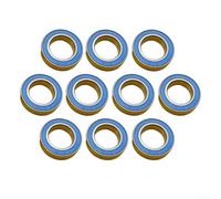 Lot de 10 roulements de moyeu de roue arrière pour 16277-2RS, roulements à rouleaux en acier à roulement en argent, dimensions 16 x 27 x 7 mm, ajustement précis pour une course à faible friction et un