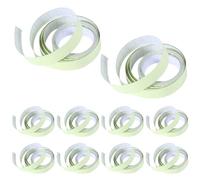 Lot de 10 rubans adhésifs fluorescents - 3 m x 10 mm - Autocollants fluorescents - Ruban lumineux - Ruban d'avertissement étanche - Ruban de marquage phosphorescent