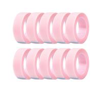 Lot de 10 rubans adhésifs pour extensions de cils en polyéthylène respirant pour isolation et transplantation de cils, accessoires autocollants, rose et vert, 1,25 cm x 4,5 m