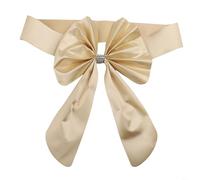 Lot de 10 rubans de chaise avec nœud pour décoration festive, convient pour mariages, fêtes et autres événements (or clair)