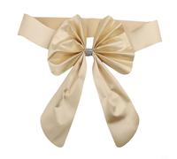 Lot de 10 rubans de chaise élastiques pour décoration de fête de mariage, banquet, réception pour hôtel, bleu (doré clair)
