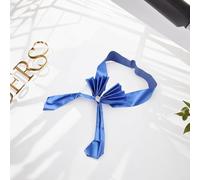 Lot de 10 rubans de chaise élastiques pour décoration de mariage et de fête, nœuds pour événements, améliorez vos célébrations sans effort (bleu)