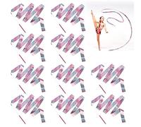 Lot de 10 rubans de danse pour enfants, avec tige de 2 m, ruban de gymnastique rythmique, longs rubans de danse, bande de tourbillon, bande de danse, serpentins pour gym, cirque, carnaval
