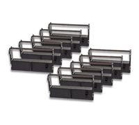Lot de 10 rubans noirs pour imprimante M-U310 M-U115 TM-U120 ERC39 MT311 M-U311 M-U312 M-V110 M-U115 6040T - Cartouche de ruban pour imprimante Star - Noir uniquement