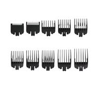 Lot De 10 Sabots De Guidage Professionnels For Tondeuse À Cheveux, 1,5-25 Mm, Universels.(10pcs Black)
