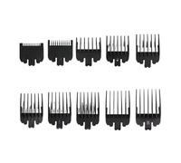 Lot De 10 Sabots De Guidage Professionnels For Tondeuse À Cheveux, 1,5-25 Mm, Universels.(10pcs Black)