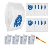 Lot de 10 Sac Aspirateur pour Miele Hyclean GN 3D Complete C3 & C2 Classic C1, S227, S240, S270, S400, S400i, S600, S2, S5 et S8,Aspirateur sac avec 4 Filtres moteur et 4 Filtres D'évacuation