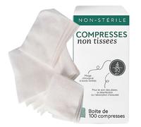 Lot de 10 Sachets de 100 Compresses Non Tissées Non Stériles (5 x 5cm) - Hypoallergéniques, Ultra-Absorbantes - Usage Médical et Domestique