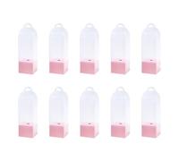 Lot de 10 sachets transparents pour bouquet de fleurs roses pour fête d'anniversaire et mariage - Boîte à fleurs pour rose unique
