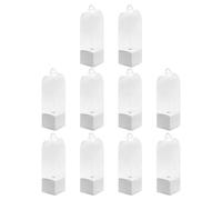 Lot de 10 sachets transparents pour bouquet de fleurs roses pour fête d'anniversaire et mariage - Boîte à fleurs pour rose unique
