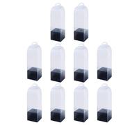 Lot de 10 sachets transparents pour bouquet de fleurs roses pour fête d'anniversaire et mariage - Boîte à fleurs pour rose unique