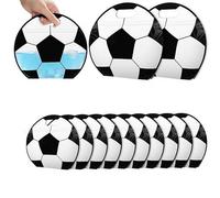 Lot de 10 sacs à goûter avec poignées pour fêtes d'équipe de football, sacs à bonbons scellés réutilisables en plastique pour équipe, bonbons, cookies, fêtes