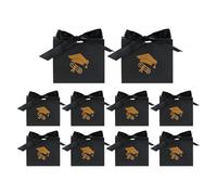 Lot de 10 sacs à goûter de remise de diplôme, sacs à bonbons pour remise de diplôme, pochettes en papier pliables, organiseurs de souvenirs pour l'école secondaire, les filles, les garçons, les fêtes
