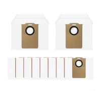 Lot de 10 sacs à poussière compatibles avec aspirateur robot Redroad R11 d'une capacité de 3,3 l - Unités de rechange non tissées pour filtration continue et gestion des débris
