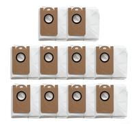 Lot de 10 sacs à poussière compatibles avec Ihome, Autovac, Nova Pro, Luna Pro, Airrobo, T10 Puls, Ultenic, T10, Laresar L6, Pro Robot Aspirateurs, Blancs