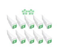Lot De 10 Sacs À Poussière Cylindriques En Microfibre Polaire Compatibles Avec SEBO Et Les Aspirateurs Robots K1 Et K3 UltraBag. Accessoires Et Pièces Détachées For Appareils Électroménagers.