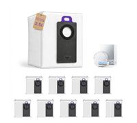 Lot de 10 Sacs à Poussière De Rechange Compatible avec Narwal Flow 2 & Flow | 2,5 L Sac à Poussière en Tissu Non Tissé, Haute Filtration, Anti-fuite, Compatible avec Narwal Robot Aspirateur - Basic Dock