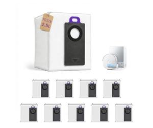 Lot de 10 Sacs à Poussière De Rechange Compatible avec Narwal Flow 2 & Flow | 2,5 L Sac à Poussière en Tissu Non Tissé, Haute Filtration, Anti-fuite, Compatible avec Narwal Robot Aspirateur - Basic Dock