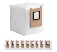Lot de 10 sacs à poussière de rechange compatibles avec Eufy pour aspirateur robot Omni E25 E28, grande capacité, en tissu non tissé, jetables, accessoires de nettoyage des sols pour poils d'animaux