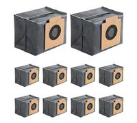 Lot de 10 sacs à poussière de rechange pour aspirateur Eufy* Clean X8 Pro/Eufy* X10 Pro Omni Robot Aspirateur Auto-vide Accessoires Pièce détachée, sacs à poussière de grande capacité de 3 L, design
