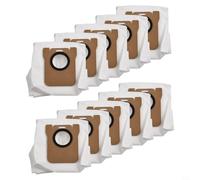Lot de 10 sacs à poussière de rechange pour aspirateur robot Dreame X10 X20 M30 - Grande capacité de 3,5 l - Sacs filtrants auto-scellants compatibles avec Mijia Omni 1S 2 et Pro Max - Blanc