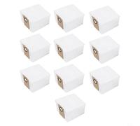 Lot de 10 sacs à poussière de rechange pour aspirateur robot Lubluelu L15 Max, sacs poubelle à vidange automatique de 3,5 l avec filtration avancée, tissu non tissé, récipient hygiénique