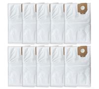 Lot de 10 sacs à poussière de rechange pour aspirateurs Karcher CV30 CV38/2 - Sacs filtrants robustes en tissu non tissé grande capacité pour collecter les déchets hygiéniques