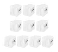 Lot de 10 sacs à poussière jetables pour Tapo RV10 Plus et RVA200 Capacité de 4 L, 70 jours de nettoyage avec assemblage facile et fermeture automatique