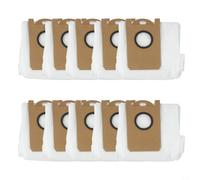 Lot de 10 sacs à poussière pour aspirateur MEDION X20 SW+ MD 11415 X21 SW+ MD 11500 - Pièces de rechange non tissées - Filtration à 5 couches - Blanc