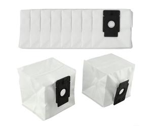 Lot de 10 sacs à poussière pour aspirateur robot Ezviz Rc3 Plus Re4 Plus Re5 Plus, sacs de rechange durables pour aspirateurs Cs-Rc3 Cs-Re4P, blanc et noir
